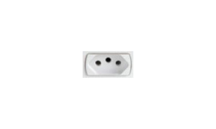 TOMADAS (2 MODULOS) 2P+T 10A, 250V, CONJUNTO MONTADO PARA EMBUTIR 4
