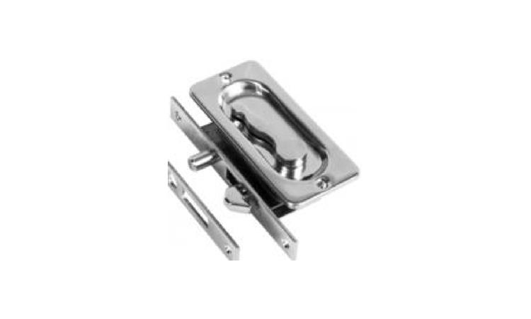 FECHO / FECHADURA COM PUXADOR CONCHA, COM TRANCA TIPO TRAVA, PARA JANELA / PORTA DE CORRER (INCLUI TESTA, FECHADURA, PUXADOR) - COMPLETA