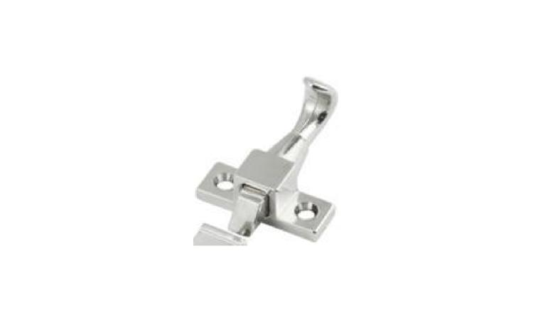 FECHO / TRINCO TIPO AVIAO, EM ZAMAC CROMADO, *60* MM, PARA JANELAS - INCLUI PARAFUSOS