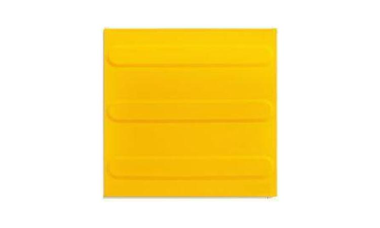 PISO TATIL ALERTA OU DIRECIONAL, DE BORRACHA, COLORIDO, 25 X 25 CM, E = 5 MM, PARA COLA
