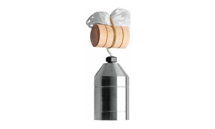 PRUMO DE PAREDE EM ACO 700 A 750 G, COM CORDAO EM NYLON E TACO
