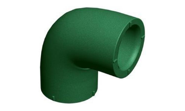 JOELHO PPR, 90 GRAUS, SOLDAVEL, F/F, DN 90 MM, PARA AGUA QUENTE PREDIAL