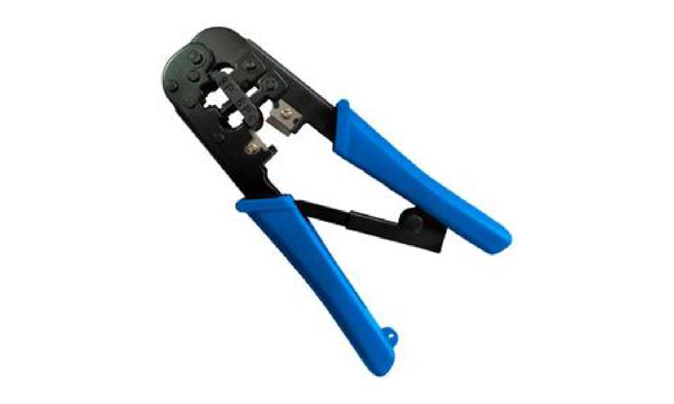 ALICATE DE CRIMPAR RJ11, RJ12 E RJ45, COM CATRACA