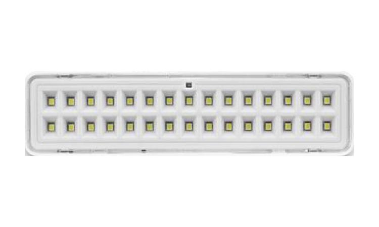 LUMINARIA DE EMERGENCIA 30 LEDS, POTENCIA 2 W, BATERIA DE LITIO, AUTONOMIA DE 6 HORAS