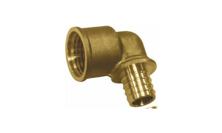 JOELHO/COTOVELO 90 GRAUS, ROSCA FEMEA TERMINAL, METALICO, PARA CONEXAO COM ANEL DESLIZANTE, DN 25 MM X 3/4