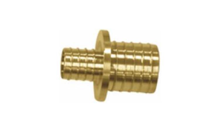 LUVA/UNIAO DE REDUCAO METALICA, PARA CONEXAO COM ANEL DESLIZANTE, DN 25 X 16 MM, EM TUBO PEX PARA INST. AGUA QUENTE/FRIA