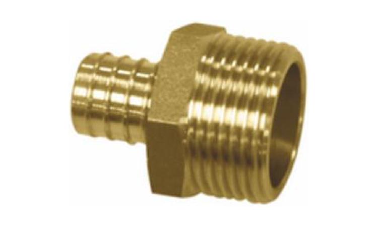 LUVA/UNIAO METALICA, PARA CONEXAO COM ANEL DESLIZANTE, DN 25 MM, EM TUBO PEX PARA INST. AGUA QUENTE/FRIA