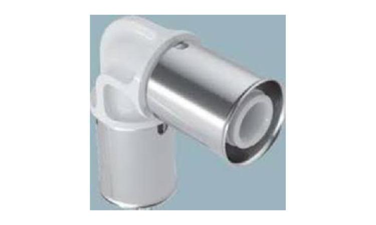 JOELHO/COTOVELO 90 GRAUS, PLASTICO, PARA CONEXAO COM CRIMPAGEM, DN 20 MM, EM TUBO PEX PARA INST. AGUA QUENTE/FRIA
