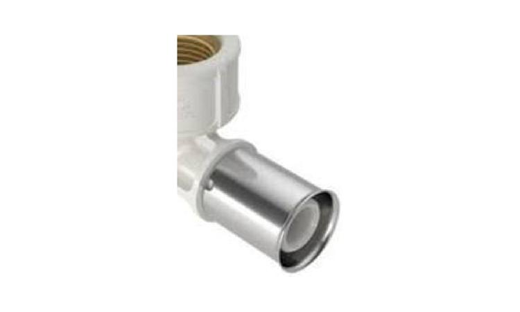JOELHO/COTOVELO 90 GRAUS, ROSCA FEMEA TERMINAL, PLASTICO, PARA CONEXAO COM CRIMPAGEM, DN 16 MM X 1/2