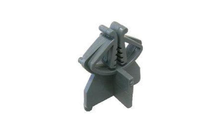 ESPACADOR / DISTANCIADOR TIPO GARRA DUPLA, EM PLASTICO, COBRIMENTO *20* MM, PARA FERRAGENS DE LAJES E FUNDO DE VIGAS