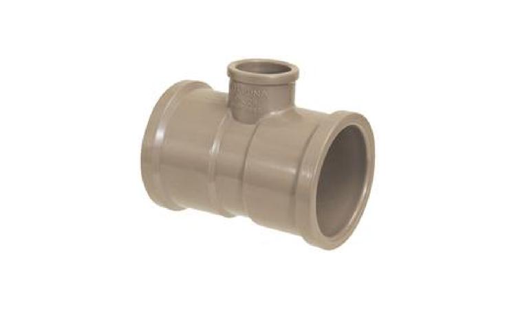 TE DE REDUCAO, CPVC, 28 X 22 MM, PARA AGUA QUENTE PREDIAL