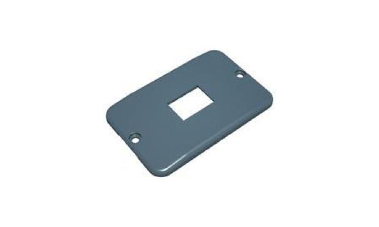 TAMPA PARA CONDULETE, EM PVC, PARA 1 MODULO RJ