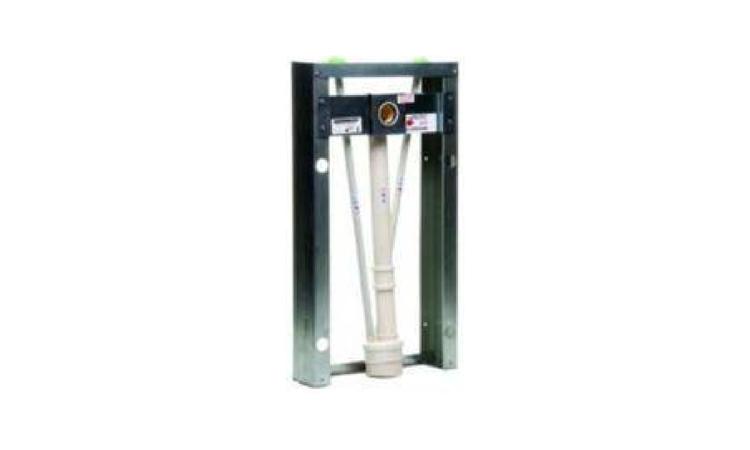 KIT CHASSI COZINHA, CUBA SIMPLES SEM MAQUINA LAVAR LOUCA, INSTAL. PEX, QUADRO METALICO C/ TRAVESSA COM FURO P/ESGOTO DN 50 MM E FUROS SUPERIORES P/AGUA, *340* X *650* MM (L X H), P/ CONEXAO COM CRIMPAGEM (CONJUNTO COMPLETO)