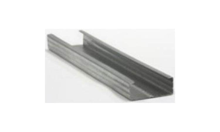PERFIL CANALETA, FORMATO C, EM ACO ZINCADO, PARA ESTRUTURA FORRO DRYWALL, E = 0,5 MM, *46 X 18* (L X H), COMPRIMENTO 3 M