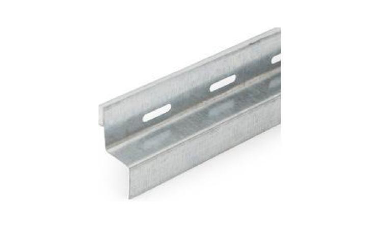 PERFIL TABICA ABERTA, PERFURADA, FORMATO Z, EM ACO GALVANIZADO NATURAL, LARGURA APROXIMADA 40 MM, PARA ESTRUTURA FORRO DRYWALL