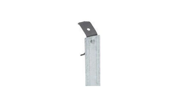 PENDURAL OU PRESILHA REGULADORA, EM ACO GALVANIZADO, COM CORPO, MOLA E REBITE, PARA PERFIL TIPO CANALETA DE ESTRUTURA EM FORROS DRYWALL