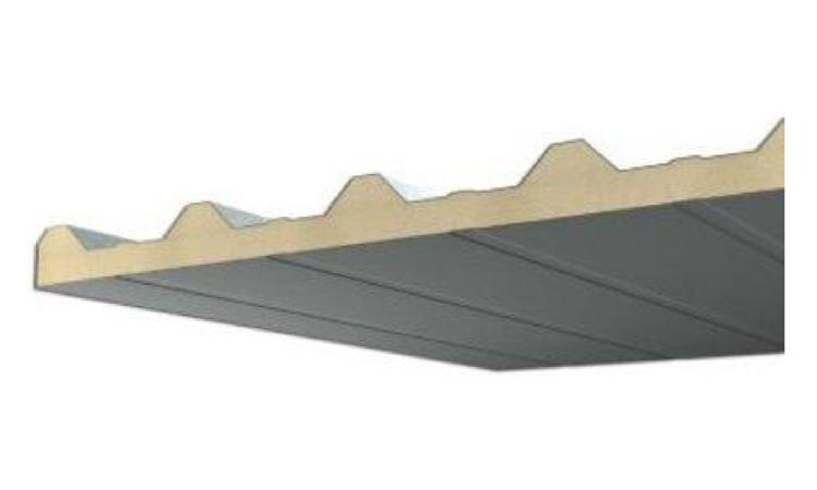 TELHA TERMOISOLANTE REVESTIDA EM ACO GALVANIZADO, FACE SUPERIOR EM TELHA TRAPEZOIDAL E FACE INFERIOR EM CHAPA PLANA (SEM ACESSORIOS DE FIXACAO), REVESTIMENTO COM ESPESSURA DE 0,50 MM COM PRE-PINTURA NAS DUAS FACES, NUCLEO EM POLIESTIRENO (EPS) DE 50 MM