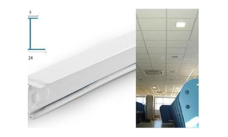 PERFIL TRAVESSA (SECUNDARIO), T CLICADO, EM ACO GALVANIZADO, BRANCO, PARA FORRO REMOVIVEL, 24 X 1250 MM (L X C)