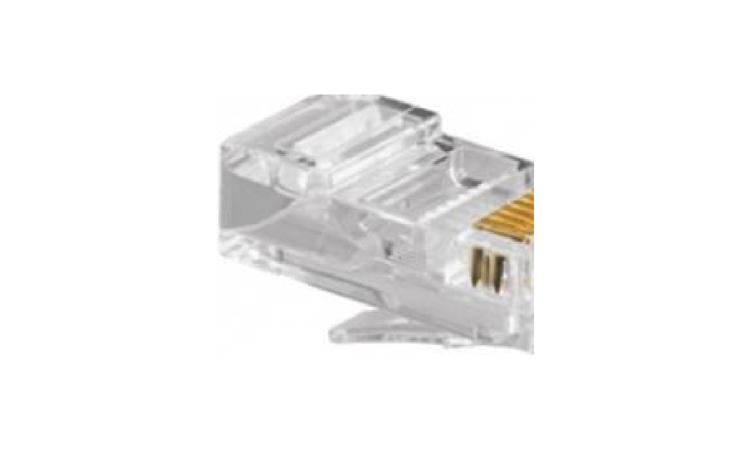CONECTOR MACHO RJ 45, CATEGORIA 6 (CAT 6) PARA CABOS