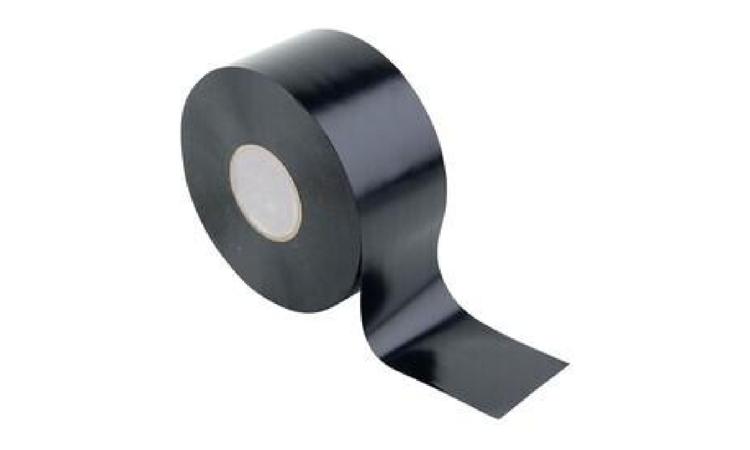 FITA ADESIVA ANTICORROSIVA DE PVC FLEXIVEL, COR PRETA, PARA PROTECAO TUBULACAO, 50 MM X 30 M (L X C), E= *0,25* MM