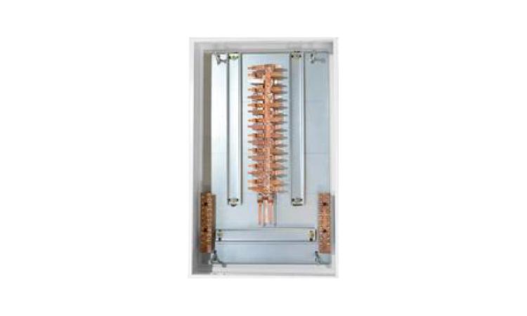 QUADRO DE DISTRIBUICAO COM BARRAMENTO TRIFASICO, DE SOBREPOR, EM CHAPA DE ACO GALVANIZADO, PARA 36 DISJUNTORES DIN, 100 A