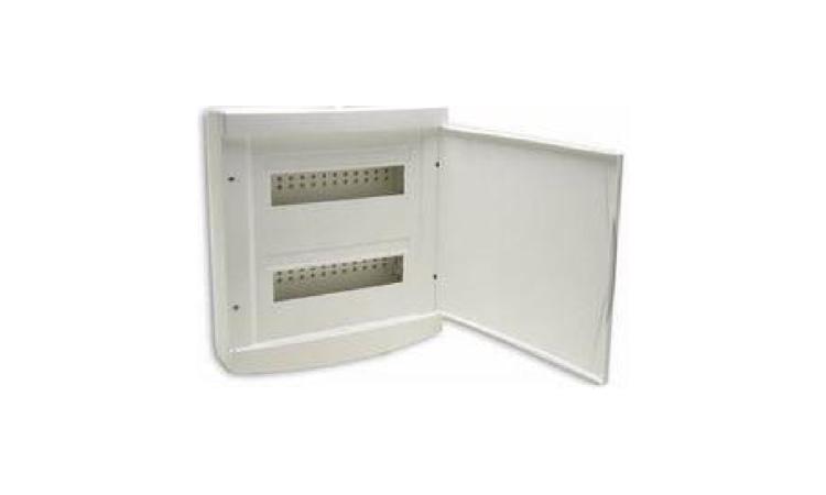 QUADRO DE DISTRIBUICAO, SEM BARRAMENTO, EM PVC, DE EMBUTIR, PARA 12 DISJUNTORES NEMA OU 16 DISJUNTORES DIN