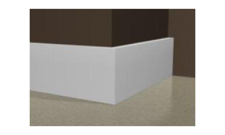 RODAPE EM POLIESTIRENO, BRANCO, H = *5* CM, E = *1,5* CM