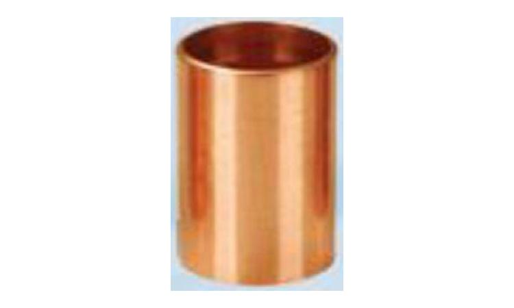 LUVA PASSANTE DE COBRE SEM ANEL DE SOLDA, BOLSA 22 MM