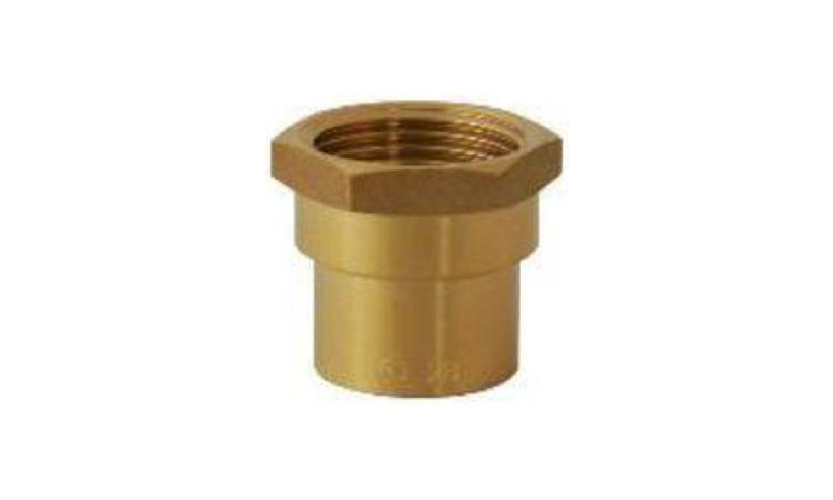 CONECTOR BRONZE/LATAO SEM ANEL DE SOLDA, BOLSA X ROSCA F, 28 MM X 1/2