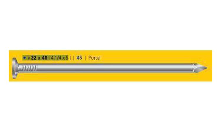 PREGO DE ACO POLIDO COM CABECA 22 X 48 (4 1/4 X 5)