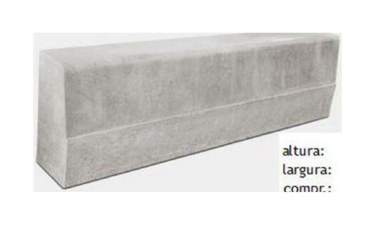 MEIO-FIO OU GUIA DE CONCRETO, PRE-MOLDADO, COMP 1 M, *30 X 15* CM (H X L)