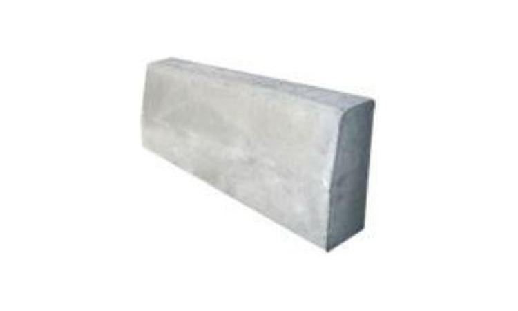 MEIO-FIO OU GUIA DE CONCRETO PRE-MOLDADO, COMP 1 M, *20 X 12/15* CM (H X L1/L2)