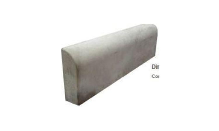 MEIO-FIO OU GUIA DE CONCRETO PRE-MOLDADO, COMP 80 CM, *25 X 08/08* CM (H X L1/L2)