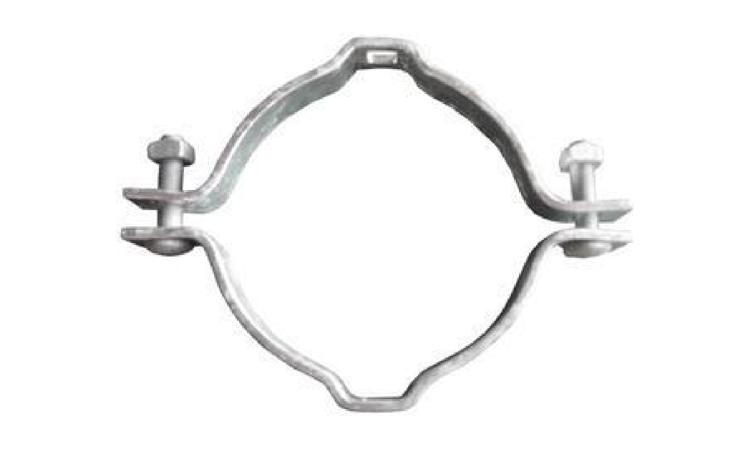 CINTA CIRCULAR EM ACO GALVANIZADO DE 150 MM DE DIAMETRO PARA FIXACAO DE CAIXA MEDICAO, INCLUI PARAFUSOS E PORCAS