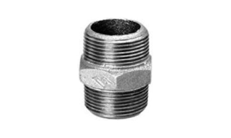 NIPLE DE FERRO GALVANIZADO, COM ROSCA BSP, DE 1 1/2