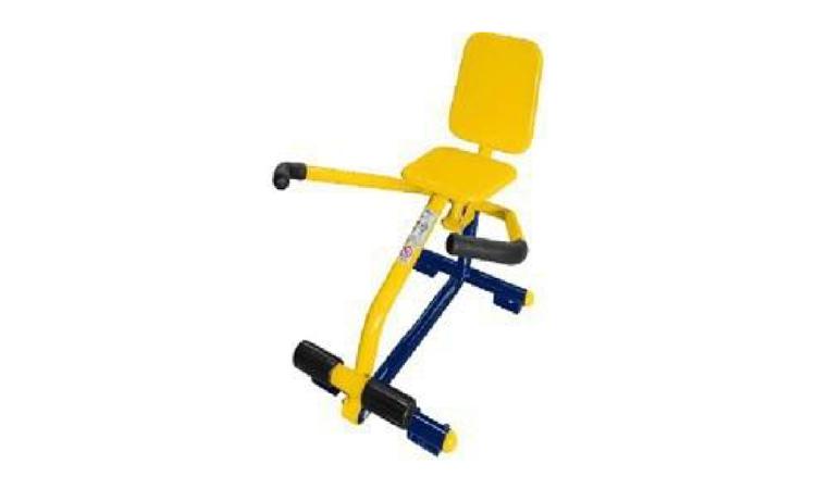 SIMULADOR DE REMO INDIVIDUAL, EM TUBO DE ACO CARBONO, PINTURA NO PROCESSO ELETROSTATICO - EQUIPAMENTO DE GINASTICA PARA ACADEMIA AO AR LIVRE / ACADEMIA DA TERCEIRA IDADE - ATI