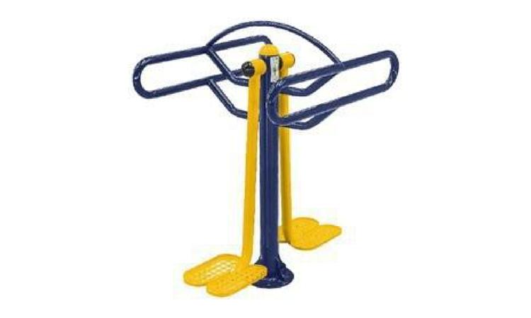 SURF DUPLO, EM TUBO DE ACO CARBONO, PINTURA NO PROCESSO ELETROSTATICO - EQUIPAMENTO DE GINASTICA PARA ACADEMIA AO AR LIVRE / ACADEMIA DA TERCEIRA IDADE - ATI