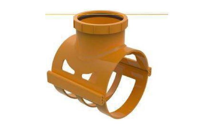 SELIM PVC, COM TRAVA, JE, 90 GRAUS, DN 125 X 100 MM OU 150 X 100 MM, PARA REDE COLETORA ESGOTO