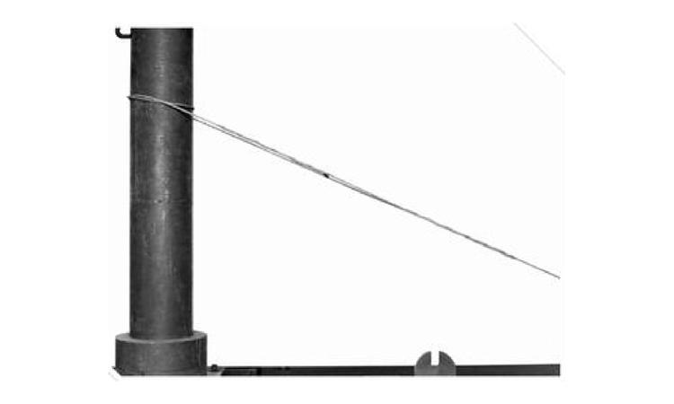 ALCA PREFORMADA DE CONTRA POSTE, EM ACO GALVANIZADO, PARA CABO 3/16