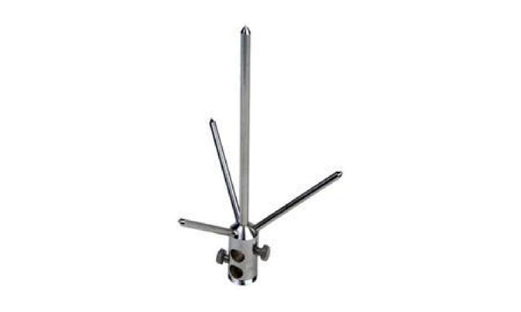 PARA-RAIOS TIPO FRANKLIN 350 MM, EM LATAO CROMADO, DUAS DESCIDAS, PARA PROTECAO DE EDIFICACOES CONTRA DESCARGAS ATMOSFERICAS