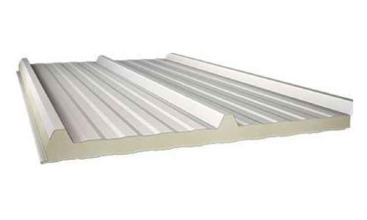 TELHA TERMOISOLANTE REVESTIDA EM ACO GALVALUME, FACE SUPERIOR TRAPEZOIDAL E FACE INFERIOR PLANA (NAO INCLUI ACESSORIOS DE FIXACAO), REVEST COM ESPESSURA DE 0,50 MM, COM PRE-PINTURA DE COR BRANCA NAS DUAS FACES, NUCLEO EM POLIISOCIANURATO (PIR) COM ESPESSU