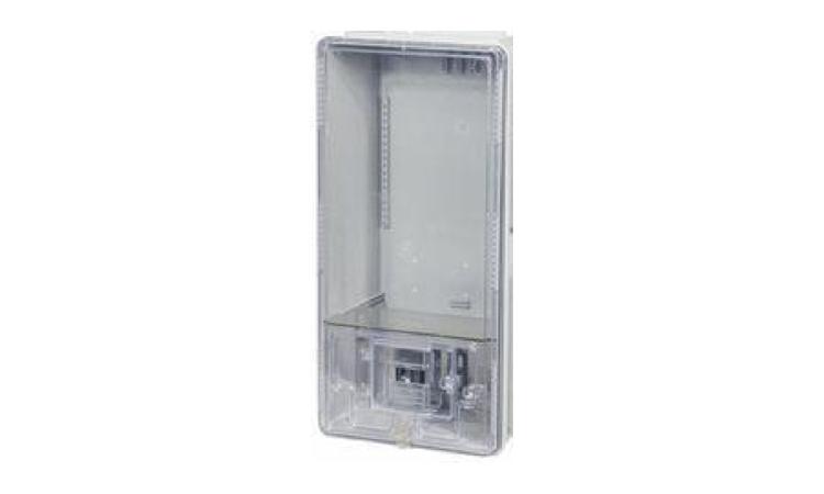 CAIXA MODULAR PARA MEDIDOR DE ENERGIA AGRUPADA, EM POLICARBONATO / TERMOPLASTICO, COM SUPORTE PARA DISJUNTOR (PADRAO DA CONCESSIONARIA LOCAL)