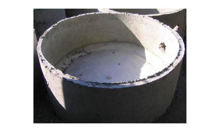 ANEL EM CONCRETO ARMADO, LISO, PARA POCOS DE VISITAS, POCOS DE INSPECAO, FOSSAS SEPTICAS E SUMIDOUROS, COM FUNDO, DIAMETRO INTERNO DE 1,00 M E ALTURA DE 0,50 M