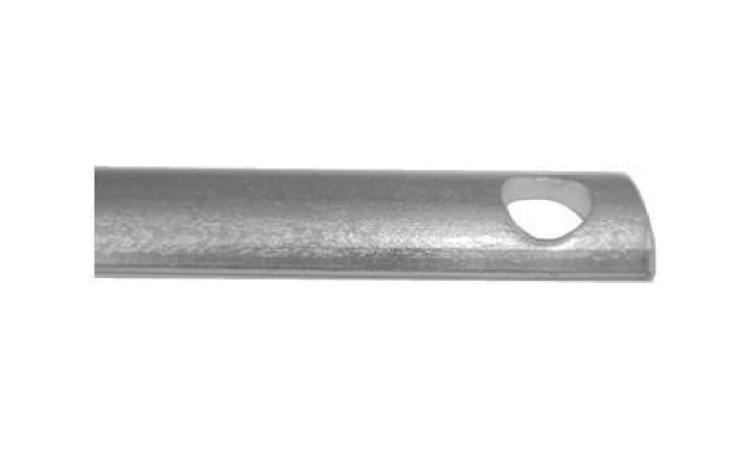 VARA FINA PARA CREMONA, EM FERRO ZINCADO BRANCO, COM DIAMETRO DE APROX 10 MM E COMPRIMENTO DE 1,50 M