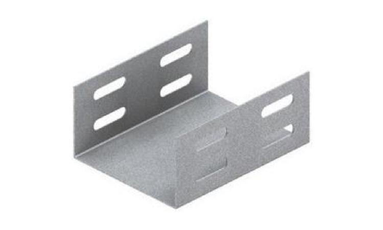 EMENDA INTERNA, TIPO U, BASE LISA, PARA ELETROCALHA, EM CHAPA DE ACO GALVANIZADO ESPESSURA #22, 200 X 50 MM (L X A)