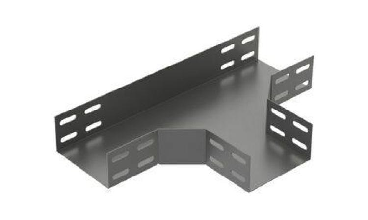 TE HORIZONTAL 90 GRAUS, PARA ELETROCALHA, EM CHAPA DE ACO GALVANIZADO, ESPESSURA #22, 250 X 50 MM (L X A), SEM VIROLA, SEM TAMPA