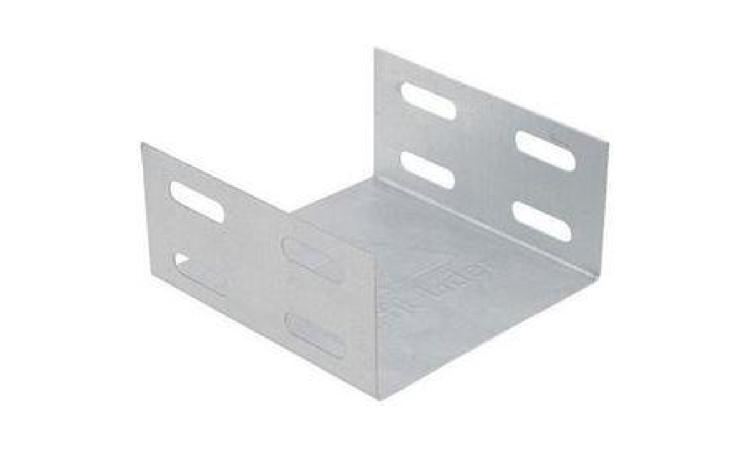 EMENDA INTERNA, TIPO U, BASE LISA, PARA ELETROCALHA, EM CHAPA DE ACO GALVANIZADO ESPESSURA #22, 50 X 50 MM (L X A)