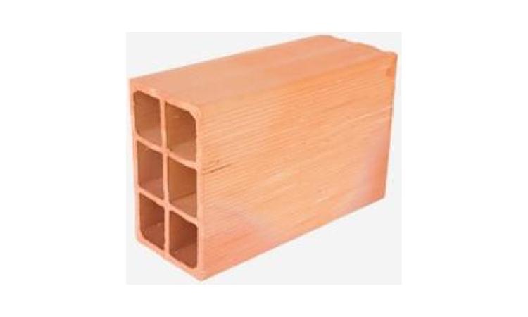 BLOCO CERAMICO / TIJOLO VAZADO PARA ALVENARIA DE VEDACAO, 6 FUROS NA HORIZONTAL DE 11,5 X 19 X 29 CM (L X A X C)