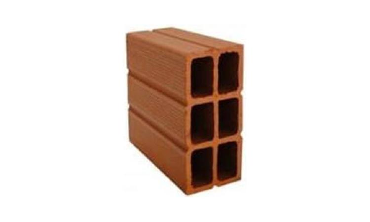 BLOCO CERAMICO / TIJOLO VAZADO PARA ALVENARIA DE VEDACAO, 6 FUROS NA HORIZONTAL DE 11,5 X 19 X 39 CM (L X A X C)