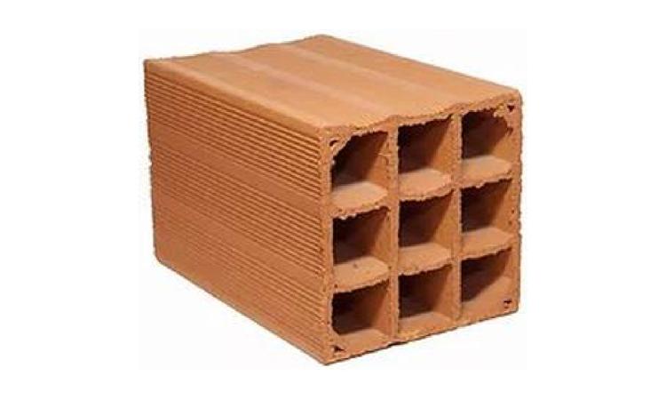 BLOCO CERAMICO / TIJOLO VAZADO PARA ALVENARIA DE VEDACAO, 9 FUROS NA HORIZONTAL DE 19 X 19 X 29 CM (L X A X C)